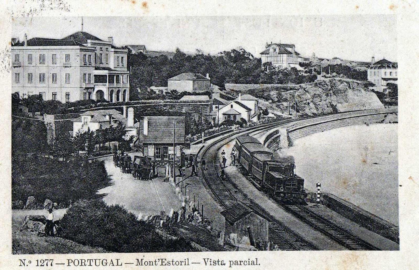 Mont'Estoril, vista parcial, com comboio